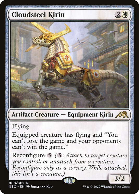 Cloudsteel Kirin (008) - Kamigawa: Neon Dynasty