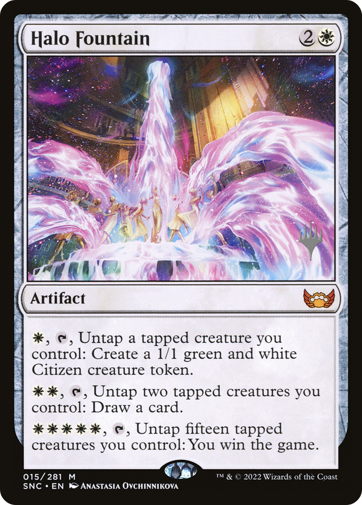 Halo Fountain (Promo Pack) [Streets of New Capenna Promos] | Silver Goblin