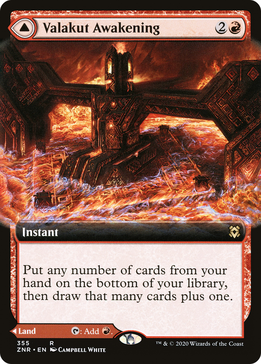 Valakut Awakening // Valakut Stoneforge (Extended Art) [Zendikar Rising] Foil