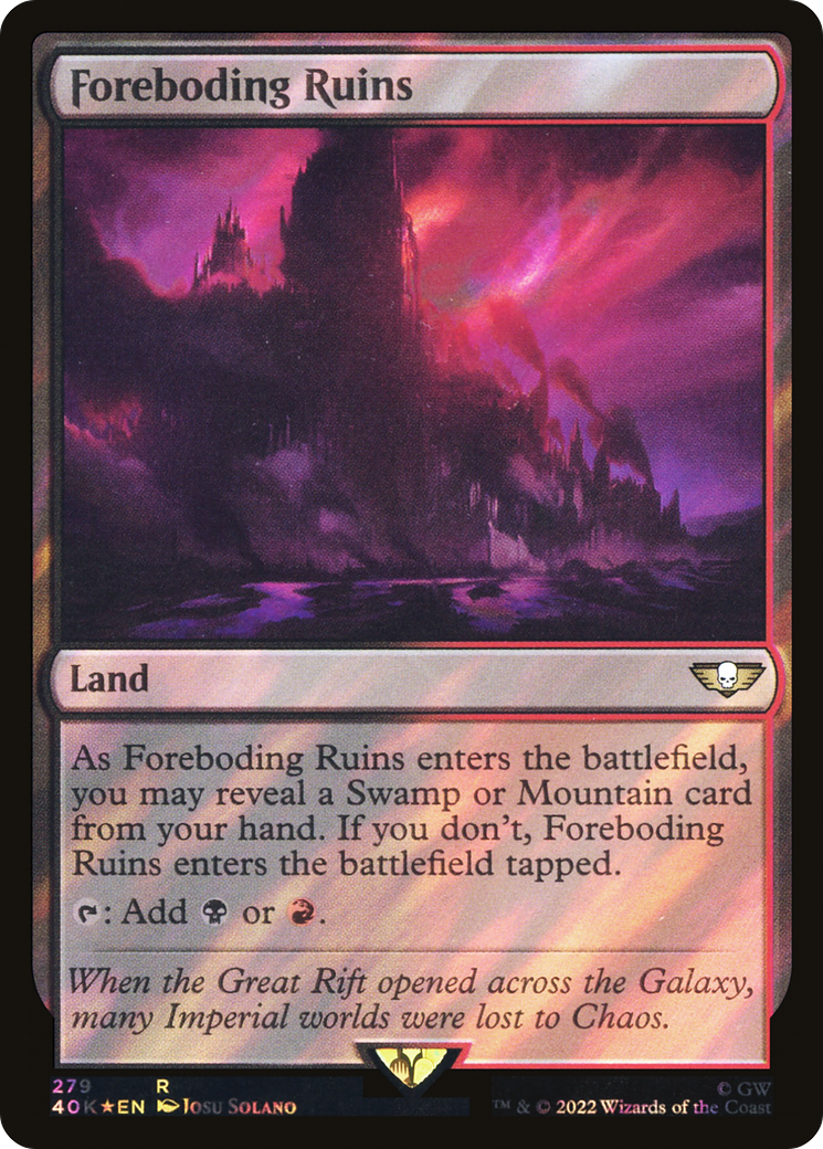 Foreboding Ruins (279) Surge Foil - Warhammer 40,000 Commander
