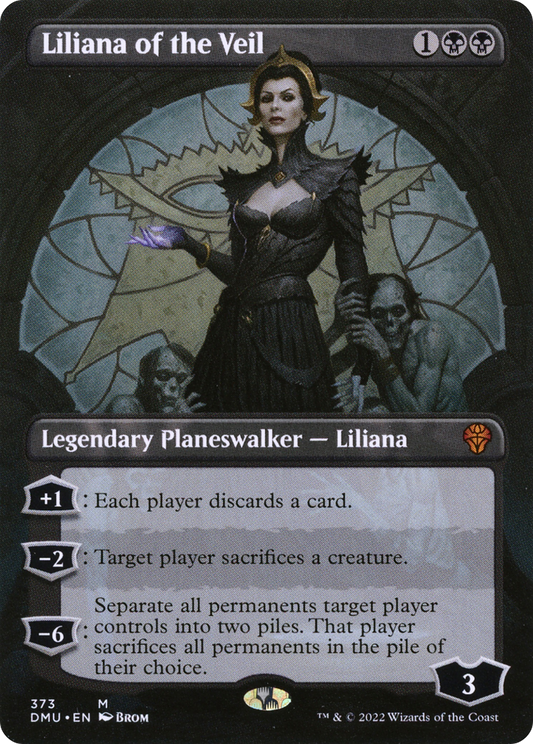 Liliana of the Veil (Borderless) [Dominaria United] Foil