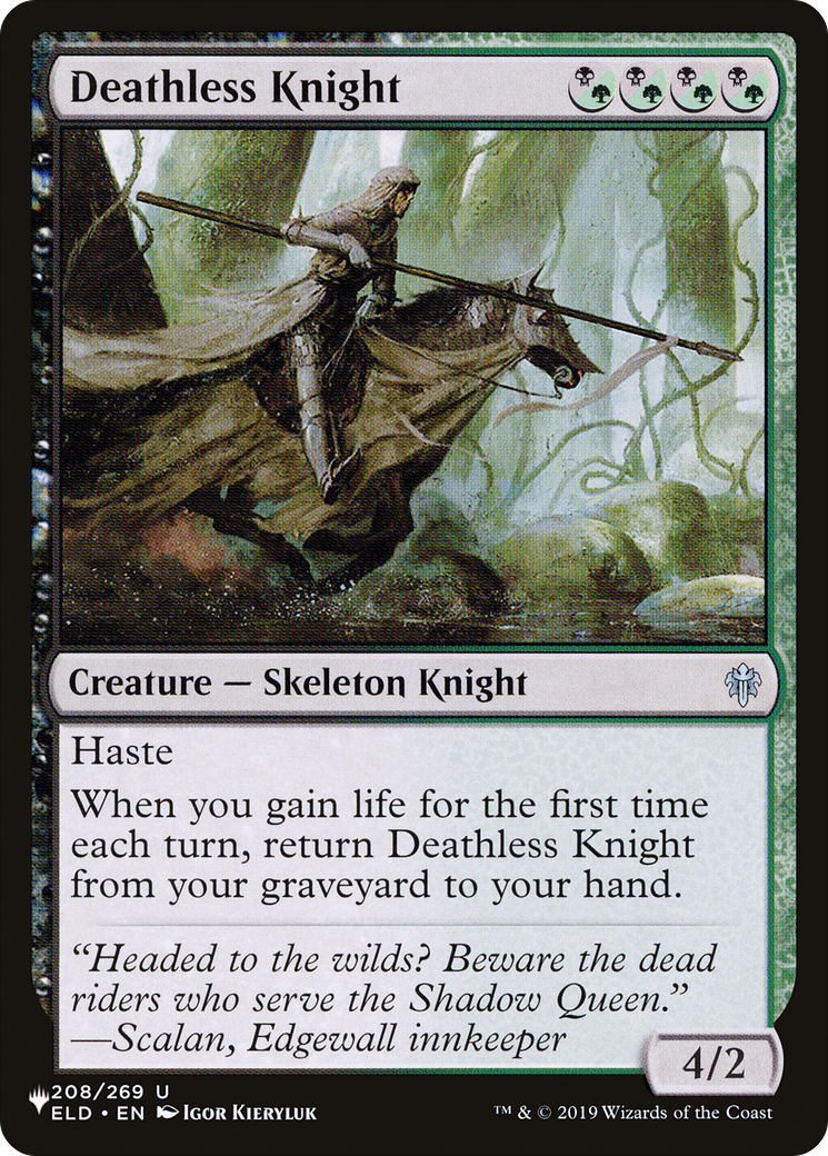 Deathless Knight (ELD-208) - The List