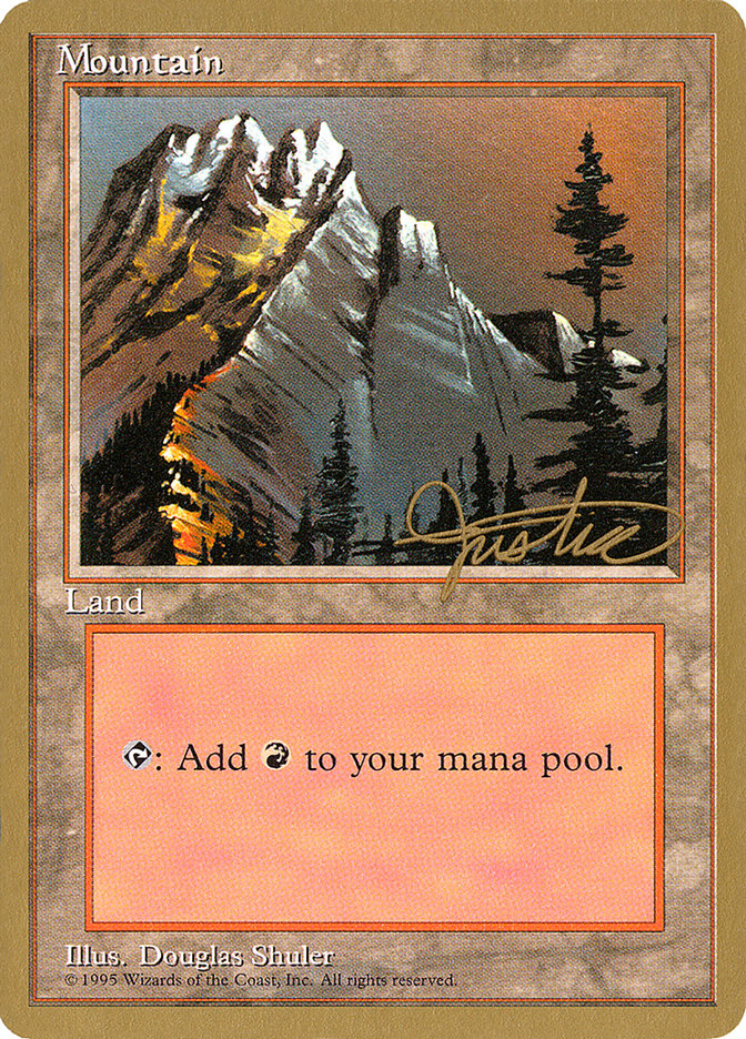 Mountain (mj373) (Mark Justice) [Pro Tour Collector Set] | Silver Goblin