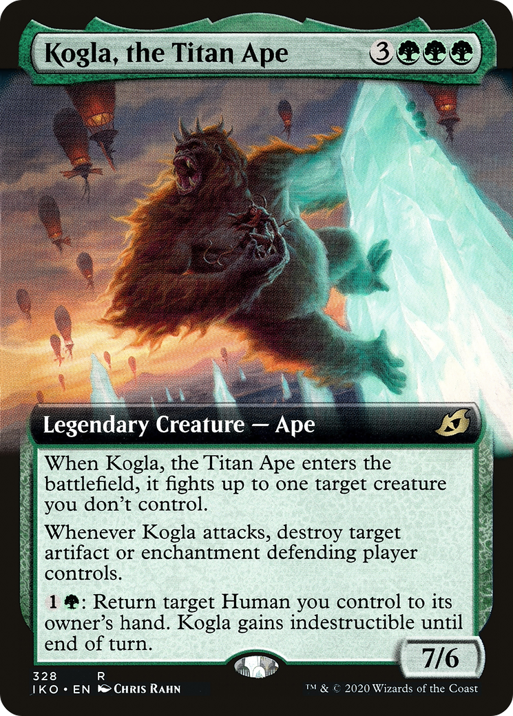 Kogla, the Titan Ape (Extended Art) (328) Foil - Ikoria: Lair of Behemoths