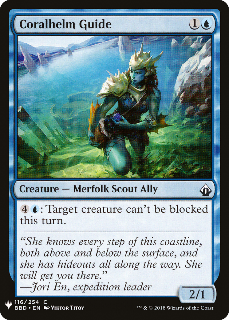 Coralhelm Guide (BBD-116) - The List
