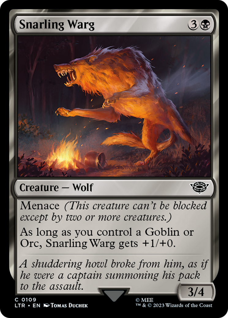Snarling Warg [The Lord of the Rings: Tales of Middle-Earth] Foil