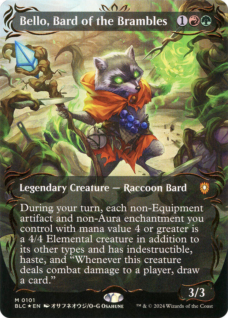 Bello, Bard of the Brambles(Borderless) Foil (101)