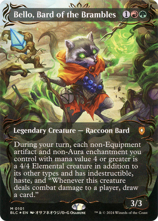 Bello, Bard of the Brambles(Borderless) Foil (101)