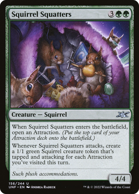 Squirrel Squatters (156) Foil - Unfinity