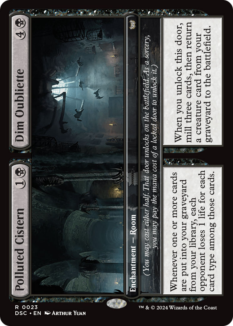 Polluted Cistern // Dim Oubliette [Duskmourn: House of Horror Commander] | Silver Goblin