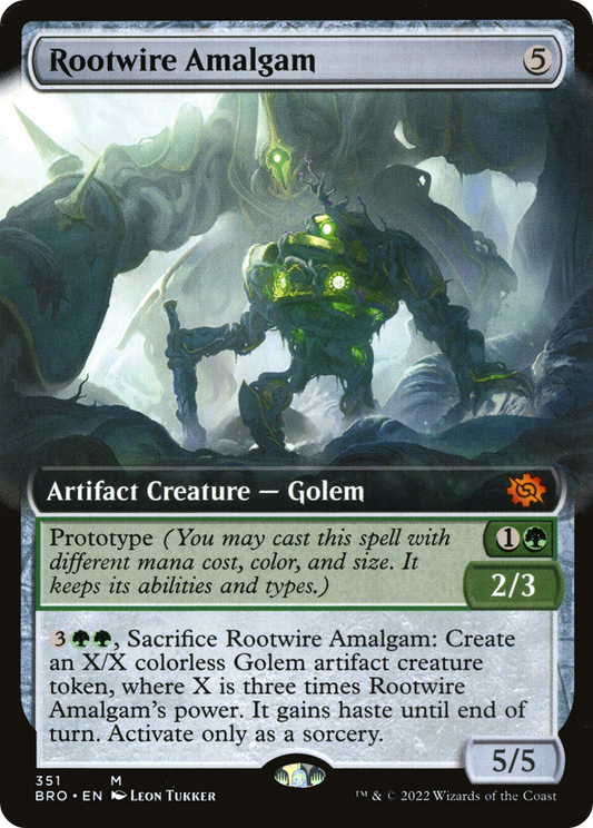 Rootwire Amalgam (Extended Art) [The Brothers' War] Foil