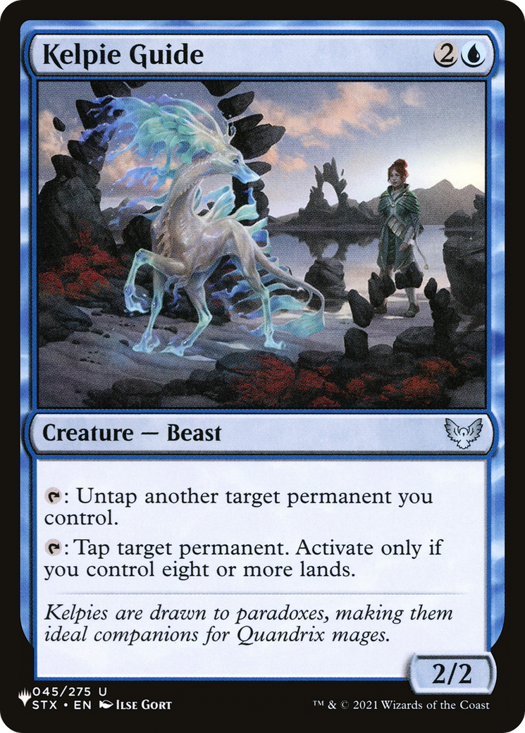 Kelpie Guide (STX-45) - The List