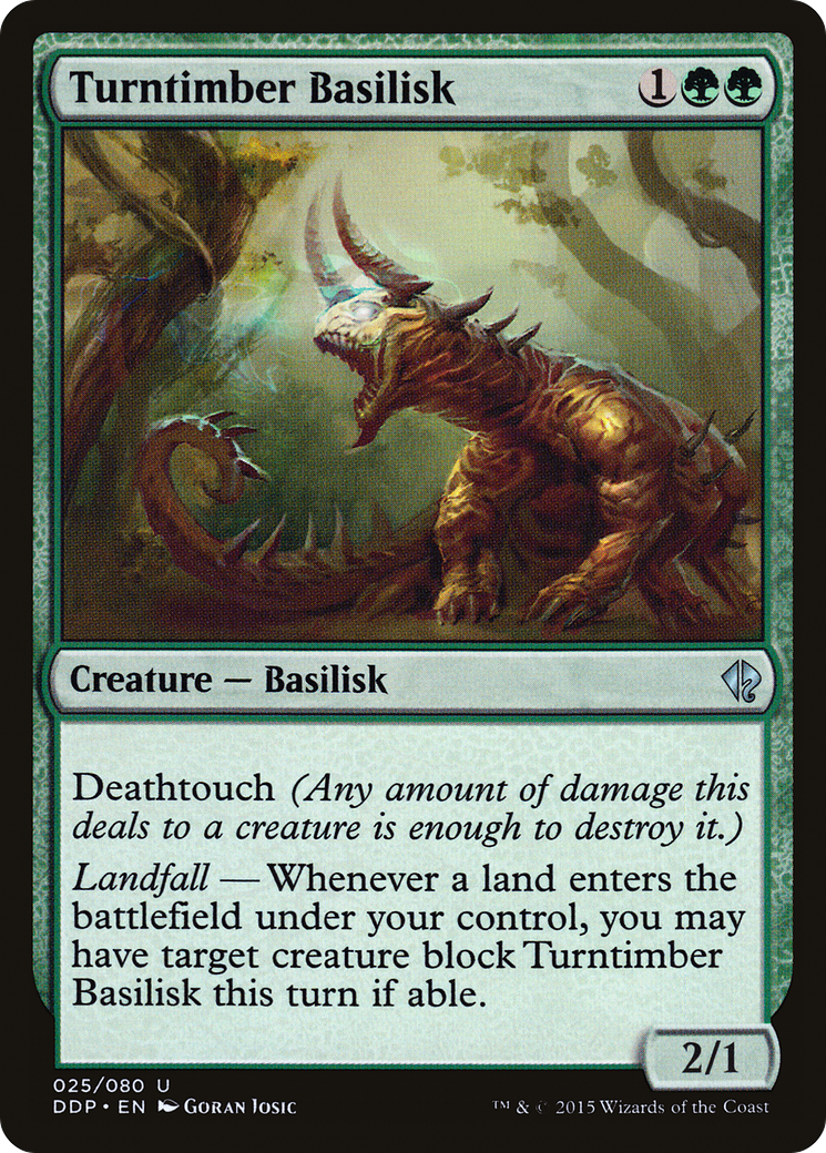 Turntimber Basilisk (025) - Duel Decks: Zendikar vs. Eldrazi