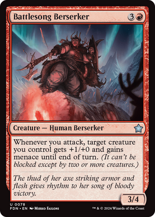 Battlesong Berserker [Foundations] Foil