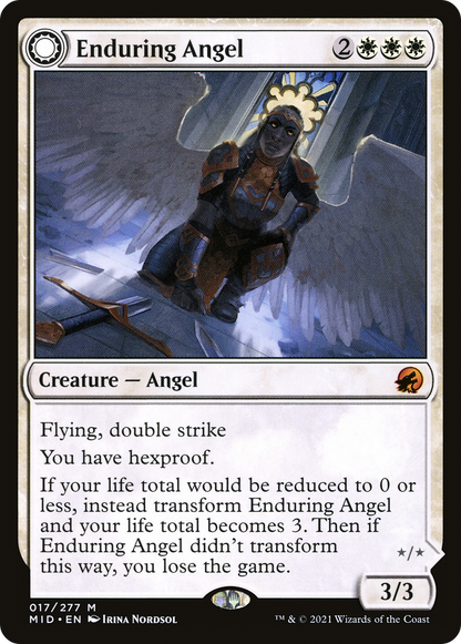 Enduring Angel // Angelic Enforcer (017) - Innistrad: Midnight Hunt