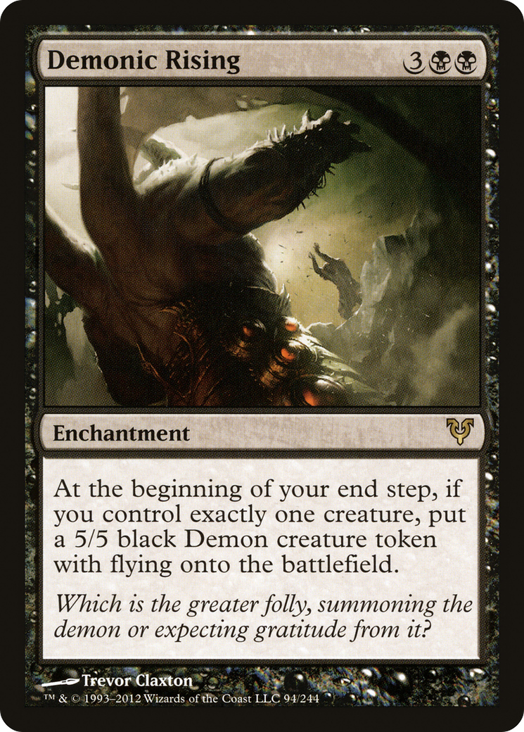 Demonic Rising (094) Foil - Avacyn Restored