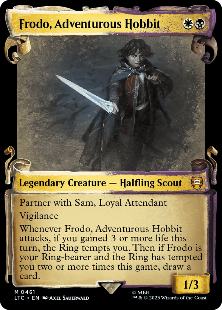 Frodo, Adventurous Hobbit (Showcase) (461) Foil - Tales of Middle-earth Commander