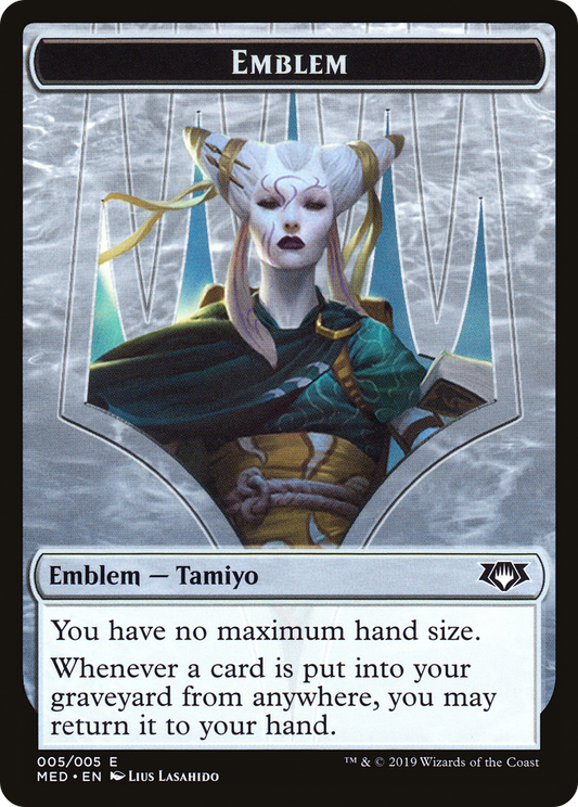 Tamiyo, the Moon Sage Emblem (0R5) - Mythic Edition Tokens