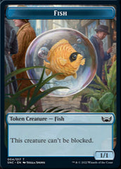 Fish // Citizen Double-Sided Token [Streets of New Capenna Tokens] | Silver Goblin