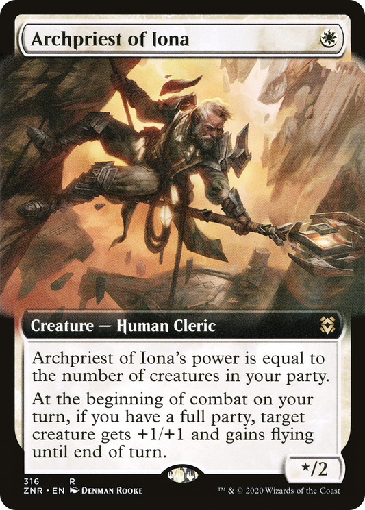 Archpriest of Iona (Extended Art) (316) Foil - Zendikar Rising
