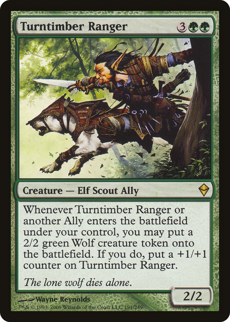 Turntimber Ranger (191) Foil - Zendikar