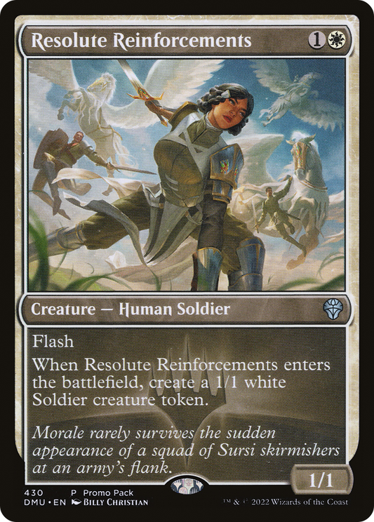 Resolute Reinforcements (Promo Pack) [Dominaria United Promos] Foil