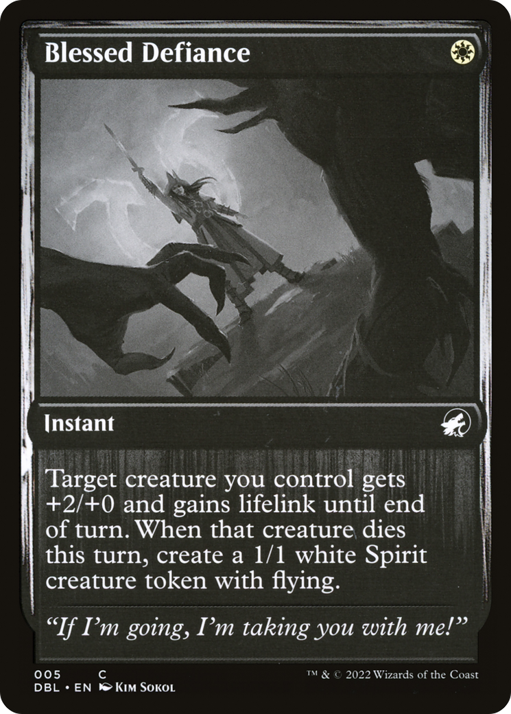Blessed Defiance (005) Foil - Innistrad: Double Feature