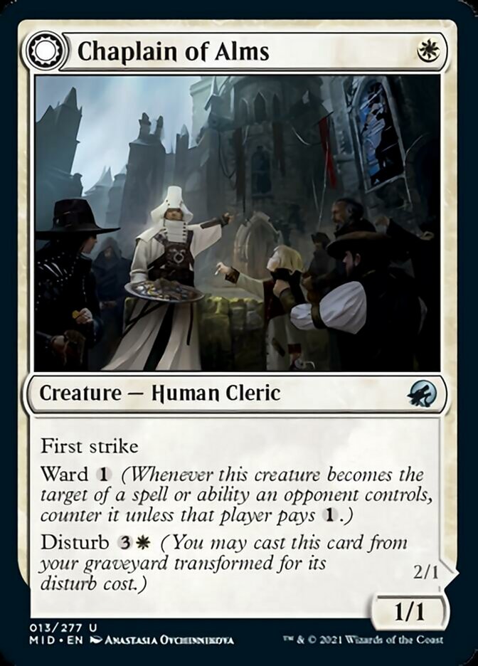 Chaplain of Alms // Chapel Shieldgeist (013) - Innistrad: Midnight Hunt