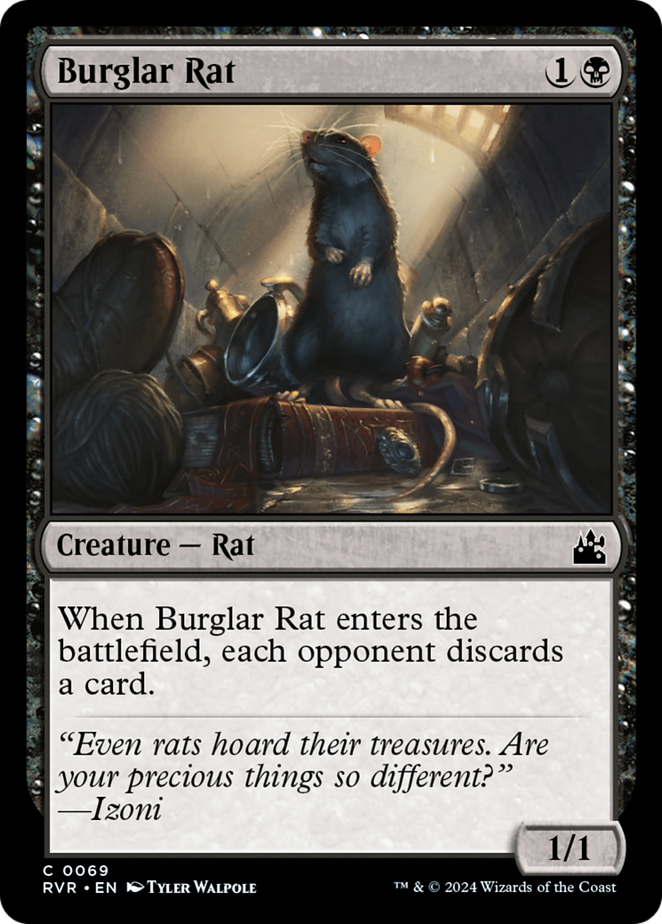 Burglar Rat [Ravnica Remastered] Foil