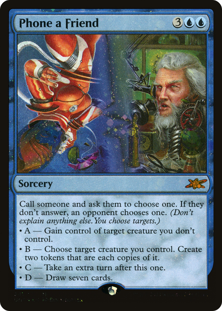 Phone a Friend (Galaxy Foil) (341) Foil - Unfinity
