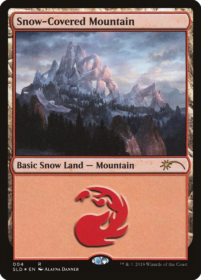 Snow-Covered Mountain (004) [Secret Lair Drop Series] | Silver Goblin