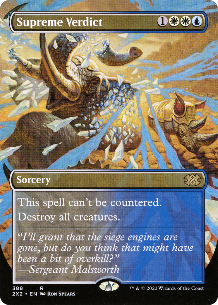 Supreme Verdict (Borderless Alternate Art) [Double Masters 2022] Foil