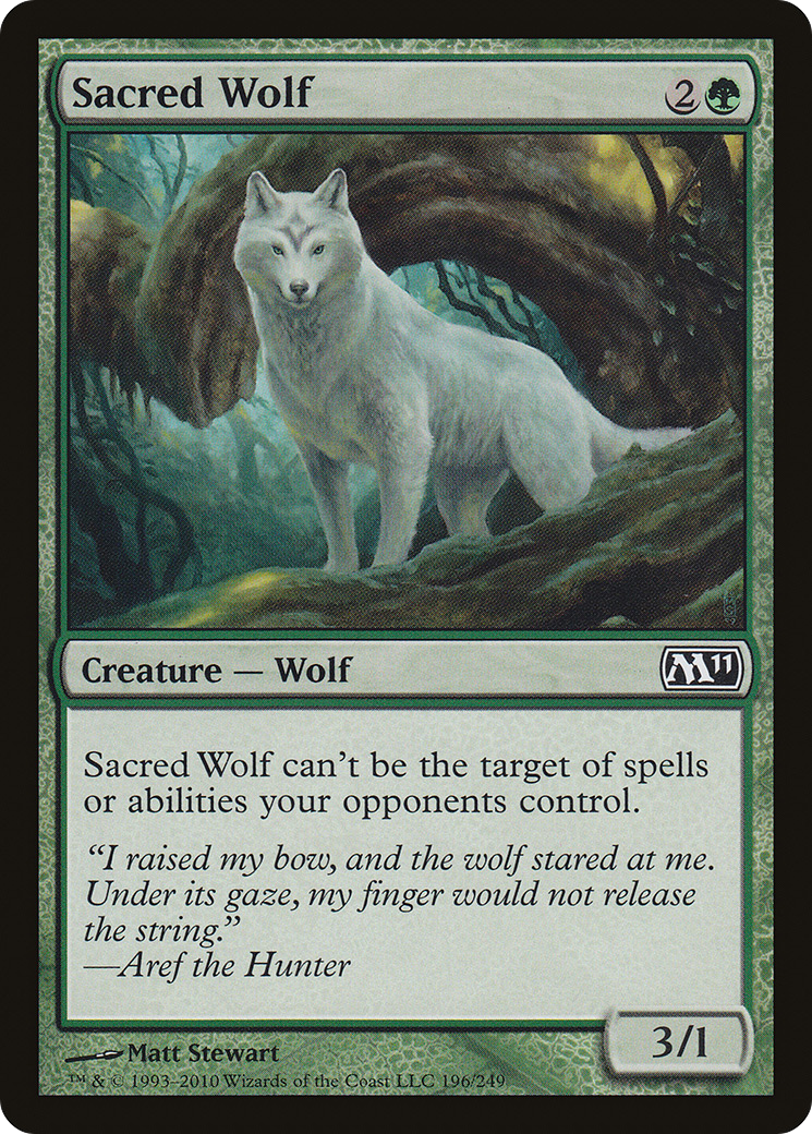 Sacred Wolf (196) Foil - Magic 2011