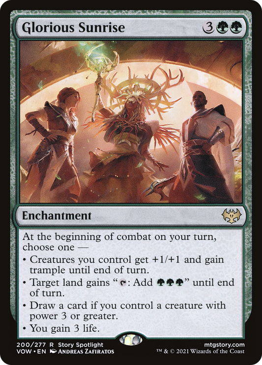Glorious Sunrise (200) Foil - Innistrad: Crimson Vow
