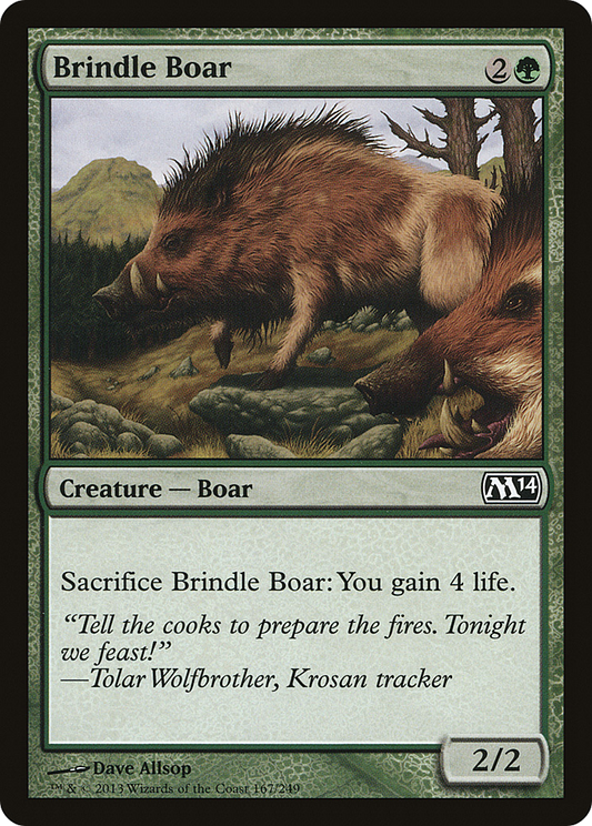 Brindle Boar (167) Foil - Magic 2014