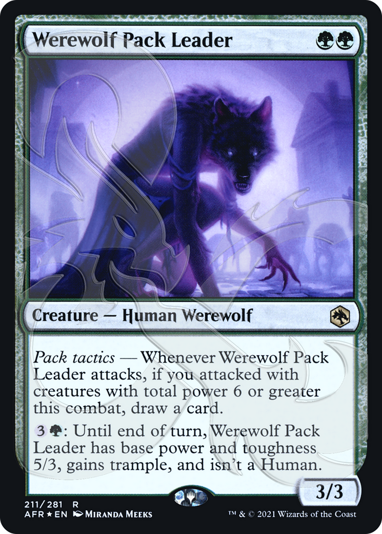 Werewolf Pack Leader (211) Foil - Adventures in the Forgotten Realms Promos