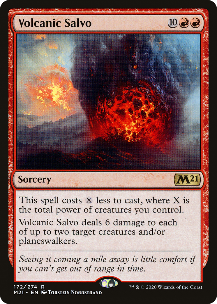 Volcanic Salvo [Core Set 2021] | Silver Goblin