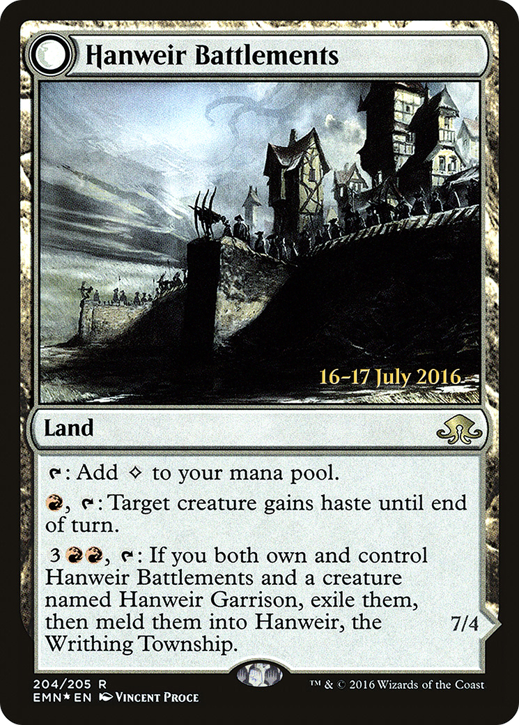 Hanweir Battlements (204s) Foil - Eldritch Moon Promos