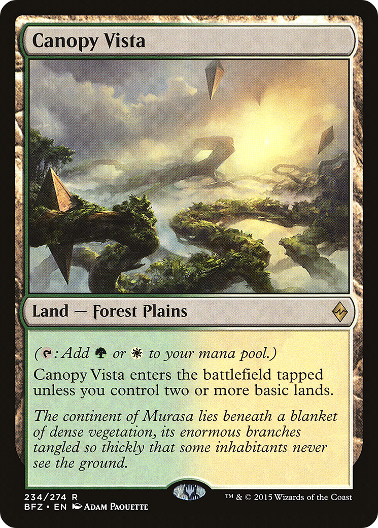 Canopy Vista [Battle for Zendikar] Foil