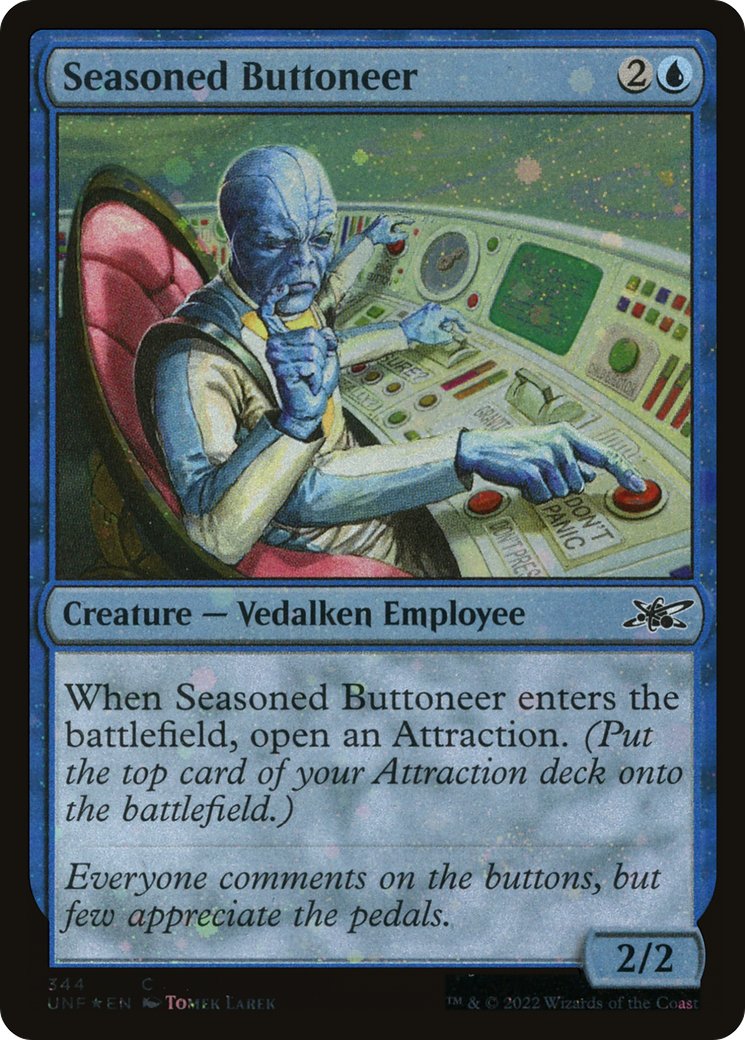 Seasoned Buttoneer (Galaxy Foil) (344) Foil - Unfinity