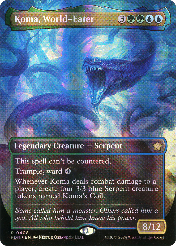 Koma, World-Eater(Borderless) Foil (408)