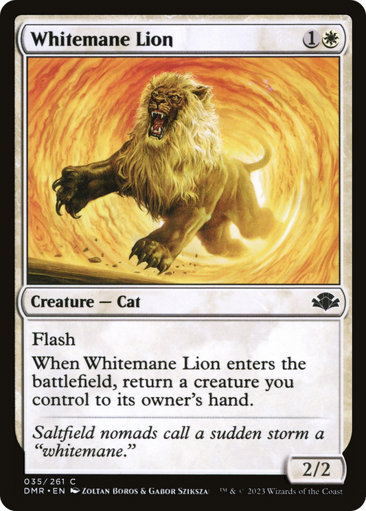 Whitemane Lion [Dominaria Remastered] Foil