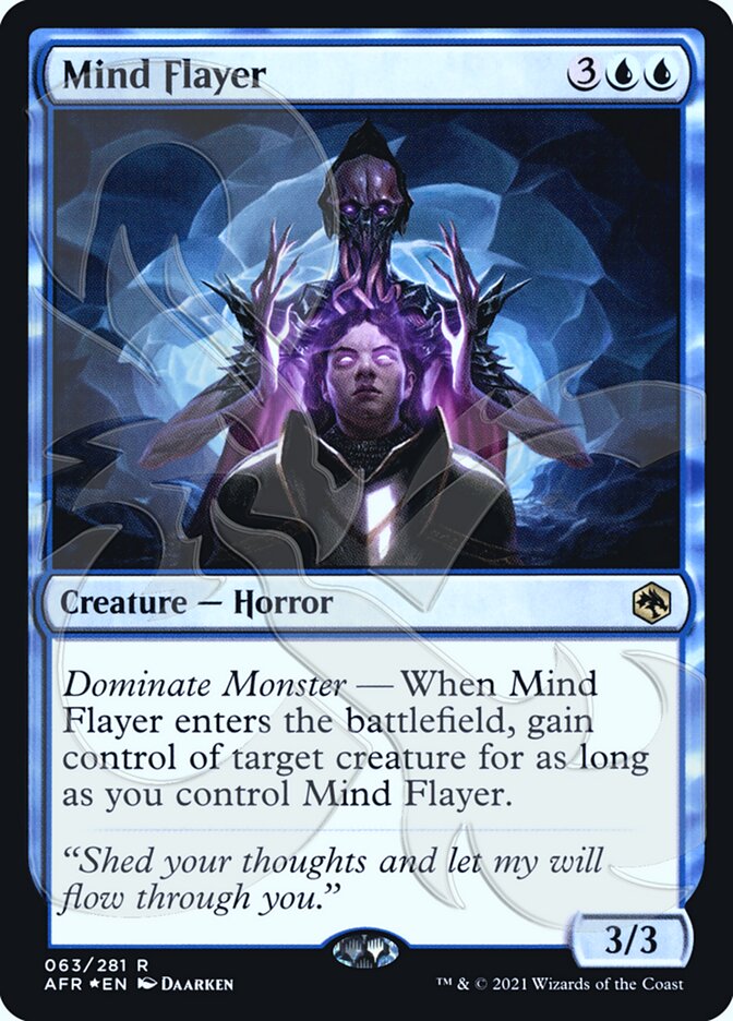 Mind Flayer (Ampersand Promo) [Dungeons & Dragons: Adventures in the Forgotten Realms Promos] | Silver Goblin