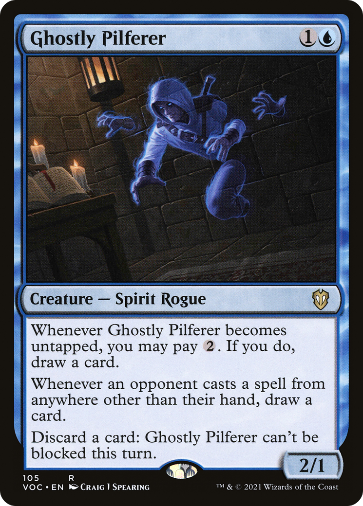 Ghostly Pilferer (105) - Crimson Vow Commander