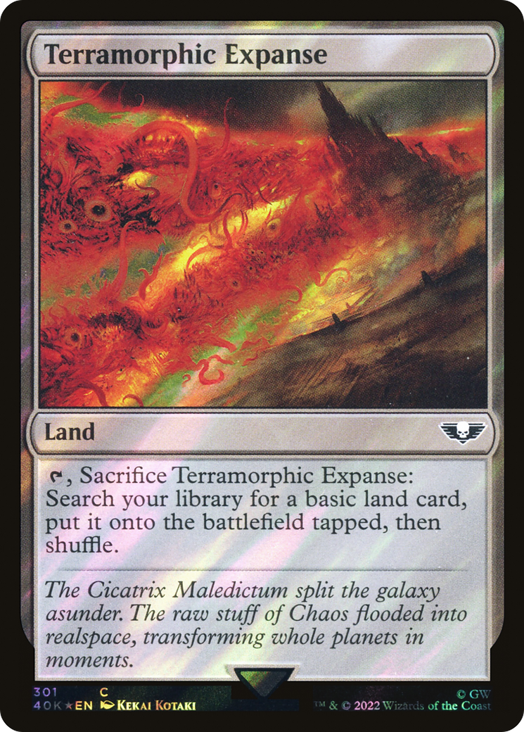 Terramorphic Expanse (301) Surge Foil - Warhammer 40,000 Commander