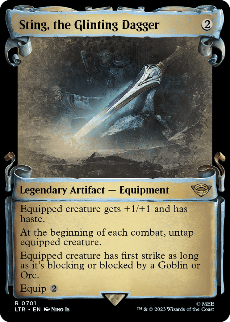 Sting, the Glinting Dagger (Showcase Scrolls) (Showcase) (701) - The Lord of the Rings: Tales of Middle-earth