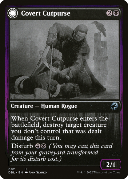 Covert Cutpurse // Covetous Geist (092) - Innistrad: Double Feature