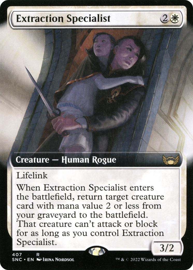 Extraction Specialist (Extended Art) (407) Foil - Streets of New Capenna
