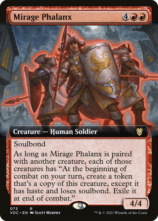 Mirage Phalanx (Extended Art) (073) - Crimson Vow Commander
