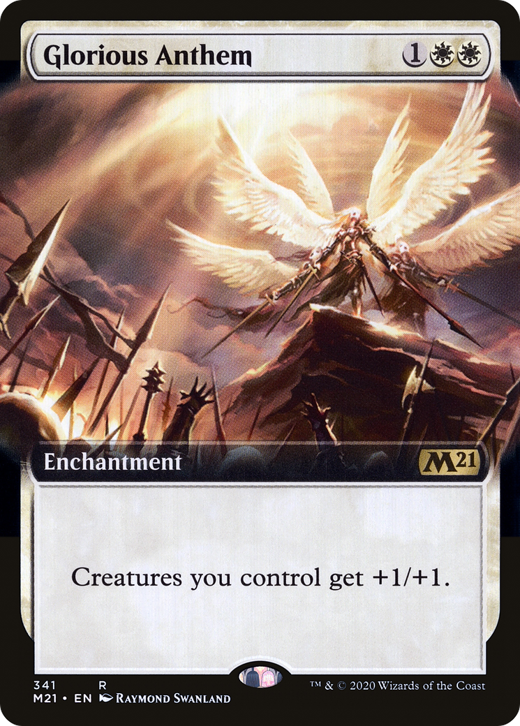 Glorious Anthem (Extended Art) (341) - Core Set 2021